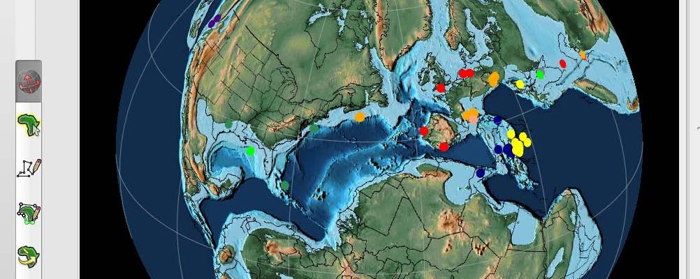 Палеоатлас PALEOMAP для GPlates